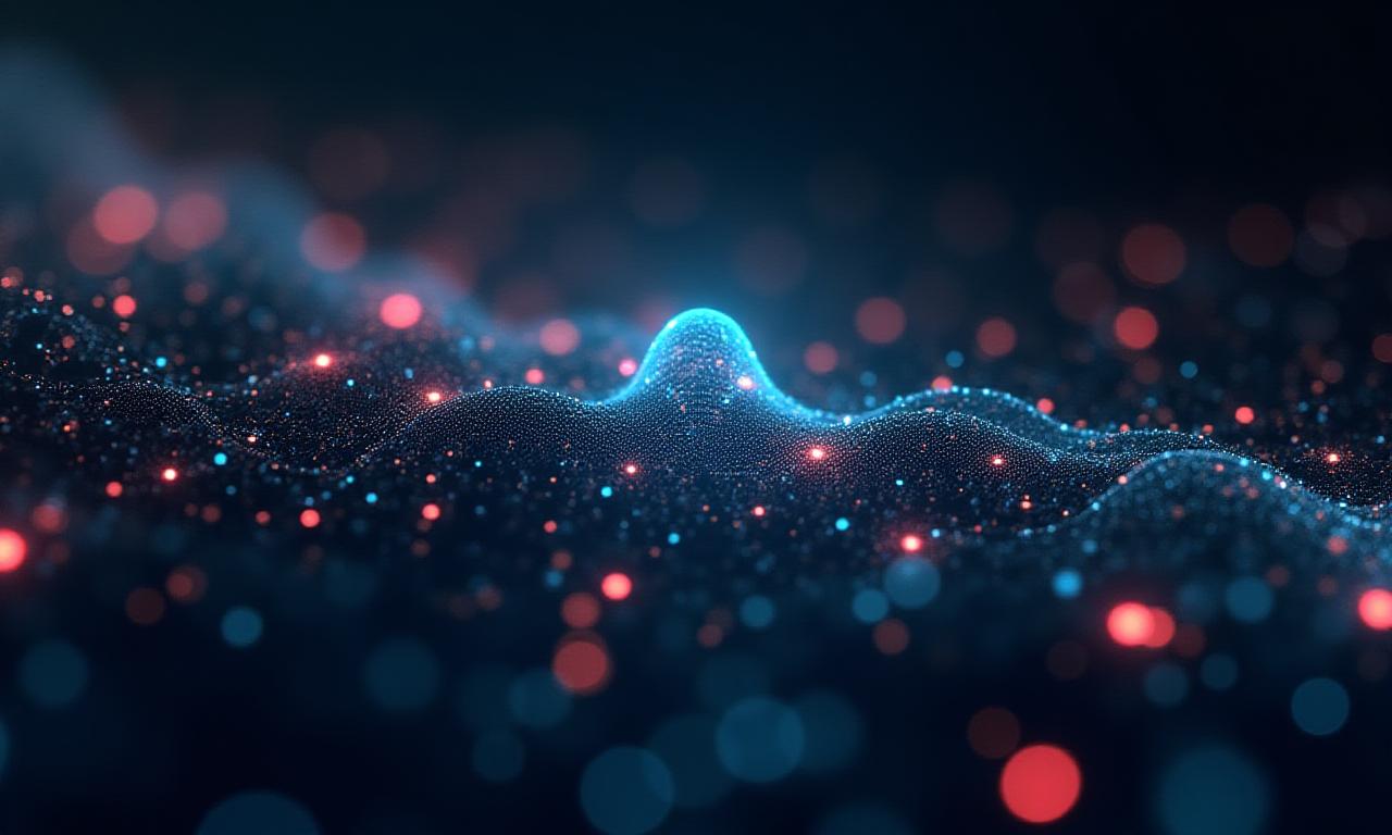 Futuristic AI neural network visualization